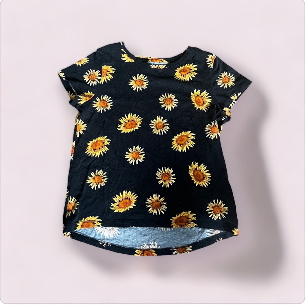 OLD NAVY SUNFLOWER SOFTEST TEE 10-12